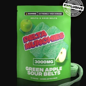 Delta Munchies-Sour Belts Delta 8 Gummies 3000mg