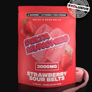 Delta Munchies-Sour Belts Delta 8 Gummies 3000mg